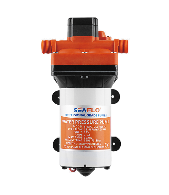 Model -SFDP2-040-055-42-Diaphragm Pump (Long) 24v Seaflo