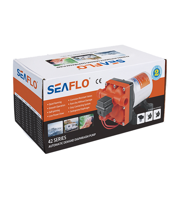 Model -SFDP2-040-055-42-Diaphragm Pump (Long) 24v Seaflo