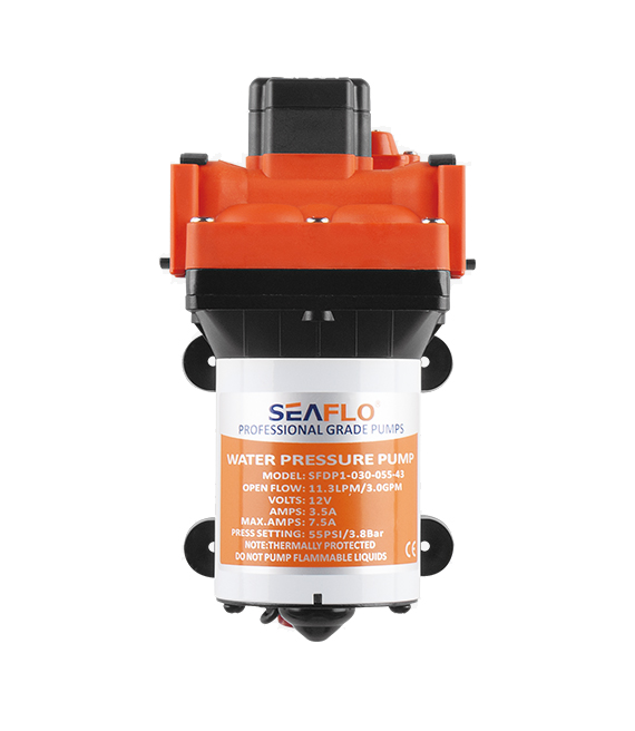 Model -SFDP1-030-055-43-DC Diaphragm Pump (Self-priming pump, silent booster pump) 12v Seaflo