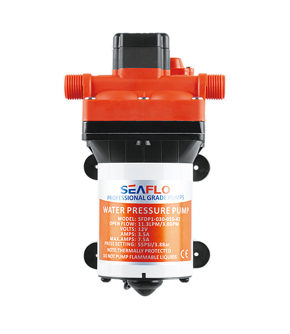 Model -SFDP2-030-055-42-Diaphragm Pump (Short) 24v Seaflo
