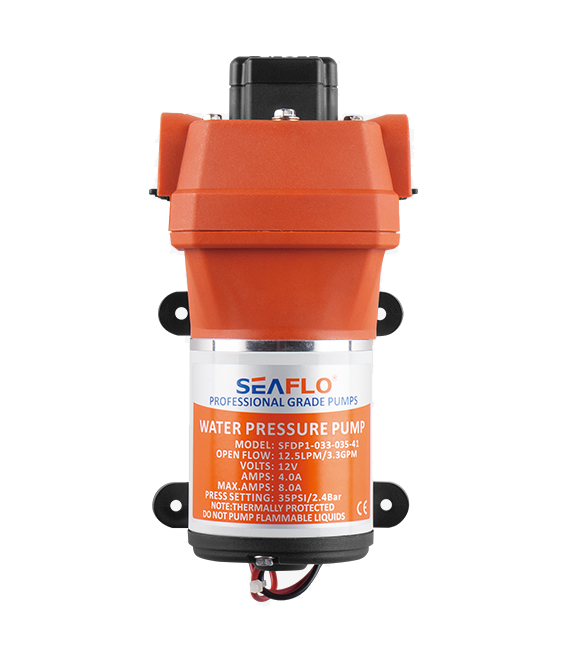 Model -SFDP2-033-035-41-DC Diaphragm Pumps (Short) 24v Seaflo