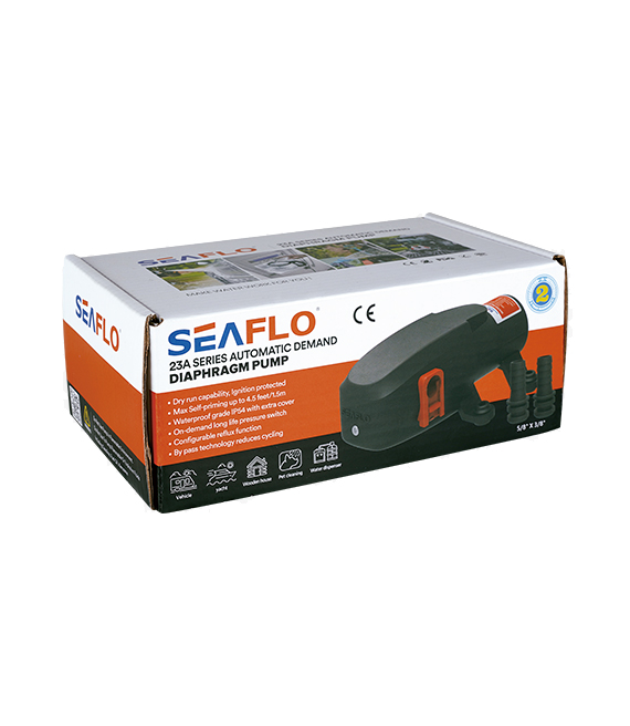 Model -SFDP1-005-070-23A - Automatic Demand Diaphragm Pump 12v Seaflo