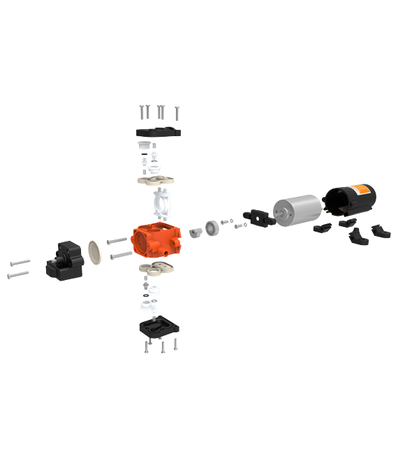 Model -SFDP2-011-070-21 -Diaphragm booster pump 24v Seaflo