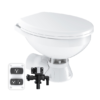 Model -SFMTE1-03-R-12V-SEAFLO Quiet Flush Electric Toilet-Freshwater(Regular)