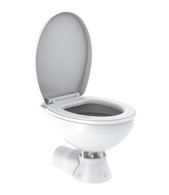 Model -SFMTE1-03-R-12V-SEAFLO Quiet Flush Electric Toilet-Freshwater(Regular)