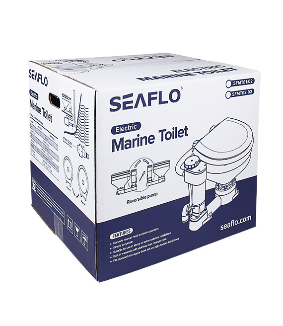 Model -SFMTE2-02-R-24V-SEAFLO ELECTRIC CONVERSION MARINE TOILET
