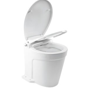 Model -SFMTE2-08-24V-10A-SEAFLO Deluxe Flush Electric Toilets-Smart Flushing
