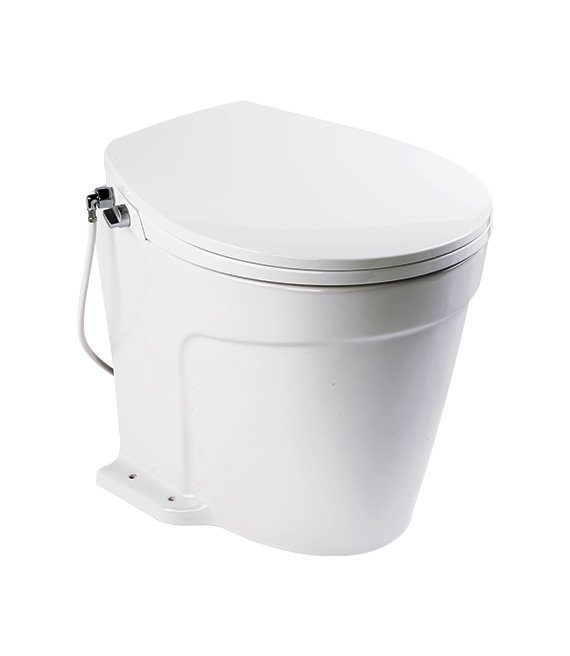 Model -SFMTE1-08-12V-20A-SEAFLO Deluxe Flush Electric Toilets-Smart Flushing
